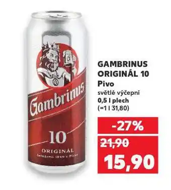 Kaufland Pivo gambrinus nabídka