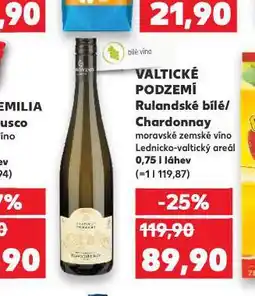 Kaufland Valtické podzemí chardonnay nabídka