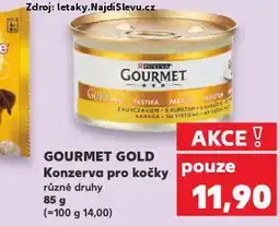 Kaufland Gourmet gold konzervy pro kočky nabídka