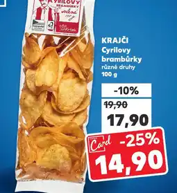 Kaufland Cyrilovy brambůrky nabídka