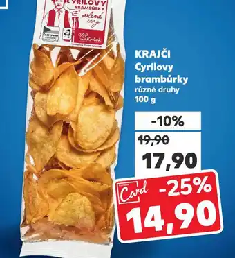 Kaufland Cyrilovy brambůrky nabídka