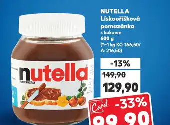 Kaufland Nutella nabídka