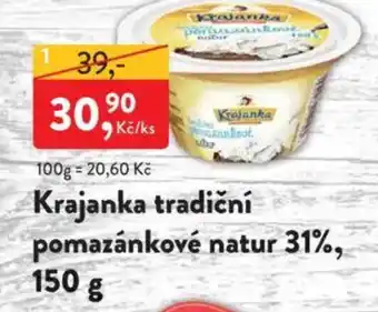 MP Krásno Krajanka tradiční pomazánkové natur 31%, nabídka