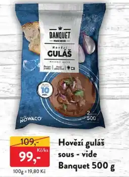 MP Krásno Hovězí guláš sous-vide Banquet nabídka