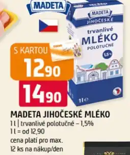 Terno Madeta jihočeske mléko nabídka