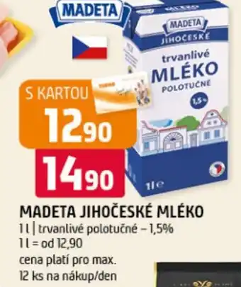 Terno Madeta jihočeske mléko nabídka