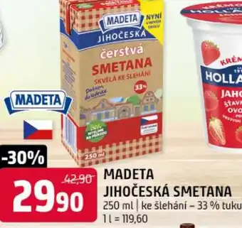 Terno Madeta jihočeská smetana nabídka