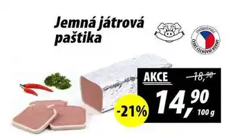 ZEMAN Jemná játrová paštika, 100 g nabídka