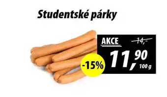 ZEMAN Studentské párky, 100 g nabídka