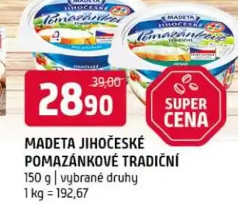 Terno Madeta jihočeské pomazánkové tradiční nabídka