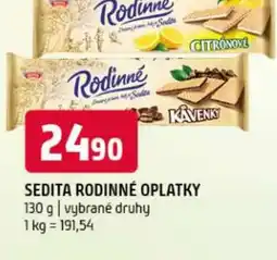 Terno Sedita rodinné oplatky nabídka