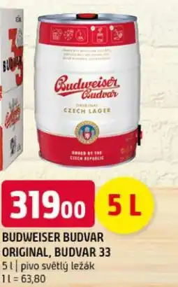 Terno BUDWEISER BUDVAR Original, BUDVAR 33 nabídka