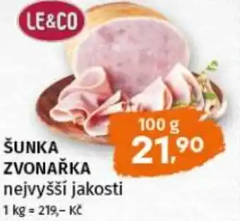 Terno Šunka zvonařka nejvyšší jakosti nabídka