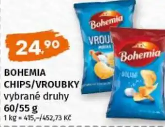 Terno Bohemia chips/vroubky nabídka