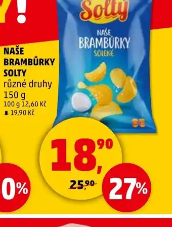 Penny Market NAŠE BRAMBURKY Solty nabídka