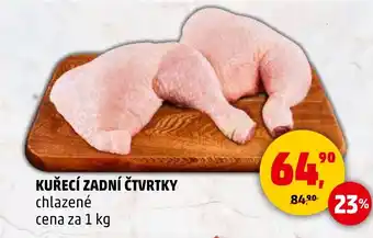 Penny Market KUŘECÍ ZADNÍ ČTVRTKY chlazené cena za nabídka