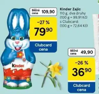 Tesco Kinder zajíc nabídka