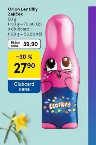 Tesco Orion lentilky zajíček nabídka