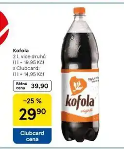 Tesco Kofola 2l nabídka