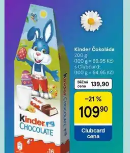 Tesco Kinder čokoláda nabídka