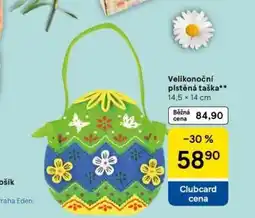 Tesco Velikonoční plstěná taška nabídka