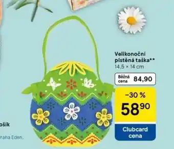 Tesco Velikonoční plstěná taška nabídka