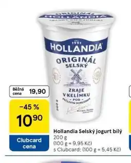 Tesco Hollandia selský jogurt bílý nabídka