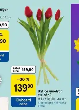 Tesco Kytice umělých tulipánů nabídka