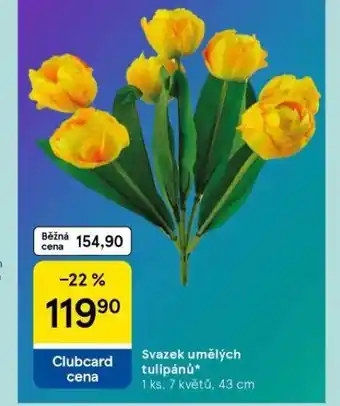 Tesco Svazek umělých tulipánů nabídka