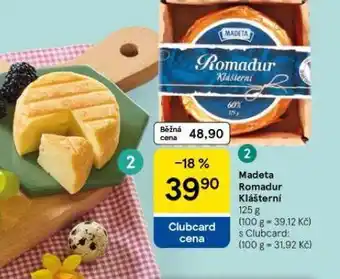 Tesco Madeta romadur klášterní nabídka