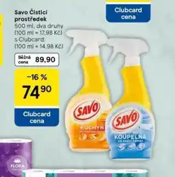 Tesco Savo čistící prostředek nabídka