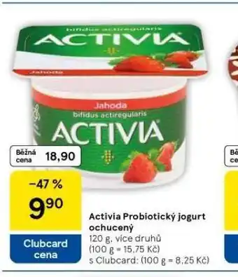 Tesco Activia probiotický jogurt ochucený nabídka