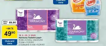 Tesco Harmony toaletní papír nabídka