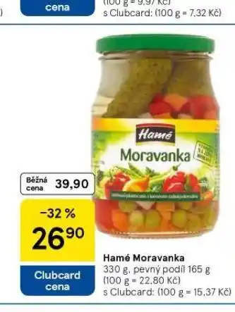 Tesco Hamé moravanka nabídka