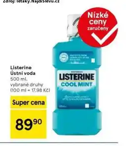 Tesco Listerine ústní voda nabídka