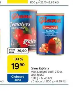 Tesco Giana rajčata nabídka