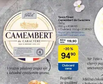 Tesco Camembert de caractére nabídka