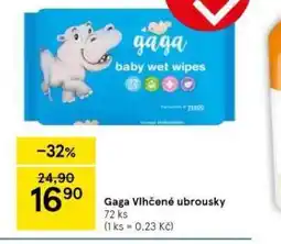 Tesco Gaga vlhčené ubrousky nabídka