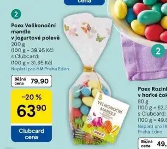 Tesco Poex velikonoční mandle v jogurtové polevě nabídka