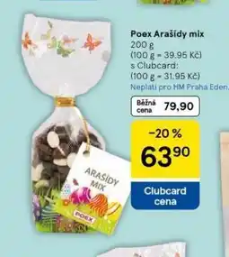 Tesco Poex arašídy mix nabídka