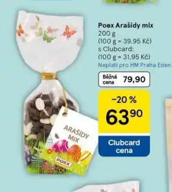 Tesco Poex arašídy mix nabídka