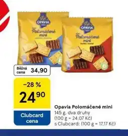 Tesco Opavia polomáčené mini nabídka