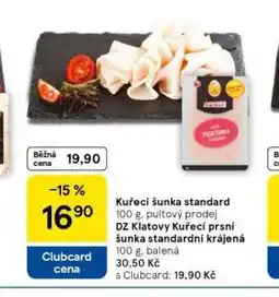 Tesco Kuřecí šunka standard nabídka