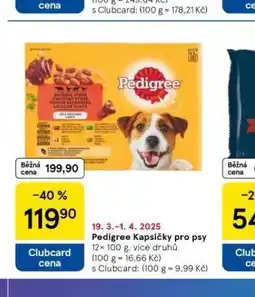 Tesco Pedigree kapsičky pro psy nabídka