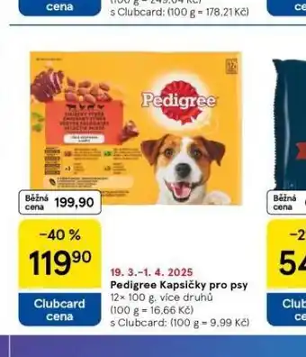 Tesco Pedigree kapsičky pro psy nabídka