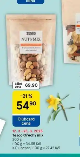 Tesco Tesco ořechy mix nabídka