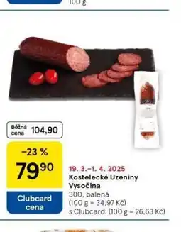 Tesco Vysočina nabídka