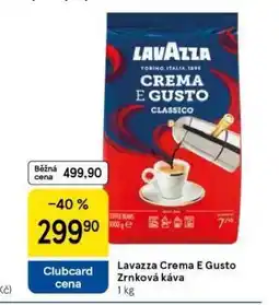 Tesco Lavazza crema e gusto zrnková káva nabídka