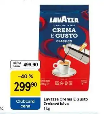 Tesco Lavazza crema e gusto zrnková káva nabídka