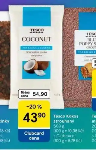 Tesco Tesco kokos strouhaný nabídka